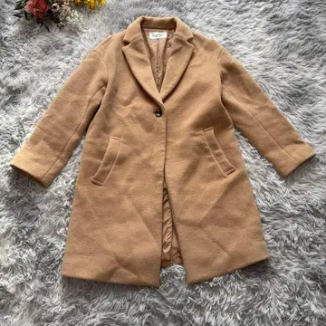 르 크루르 블랑 체스터 코트 [M] 38 베이지 롱 코트 출퇴근