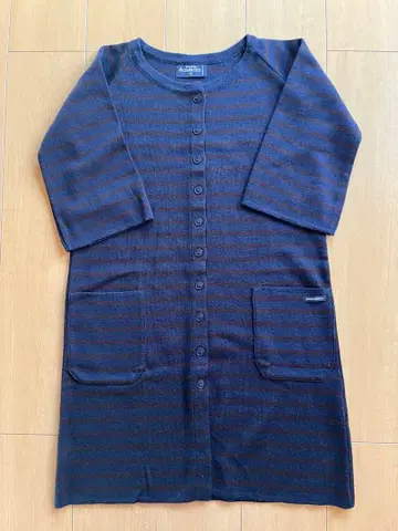 GRAMMATICO 프랑스제 스트라이프 7부 소매 원피스