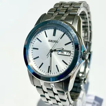 [ 작동 ] SEIKO 7N43-0AM0 정품 벨트 실버 다이얼