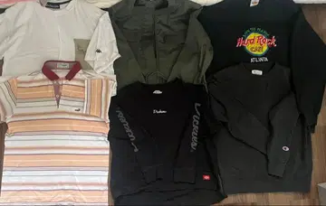 브랜드 상의 묶음 판매 6점 HardRockCafe crocodile 외