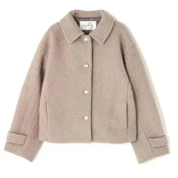 NATURAL BEAUTY BASIC 압축 트위드 자켓 라이트 모카