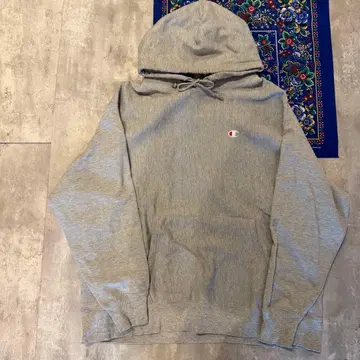 00s 복각 파랑 택 CHAMPION 리버스 위브 후디