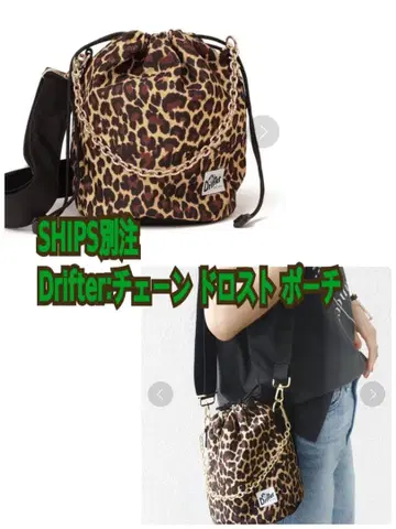 Drifter 체인 드로우 스트링 파우치 SHIPS 별주 완판템 새상품급