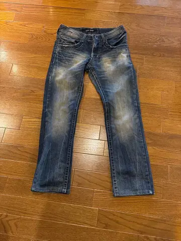 kello jeans Heineken 로고 부착 데님 팬츠