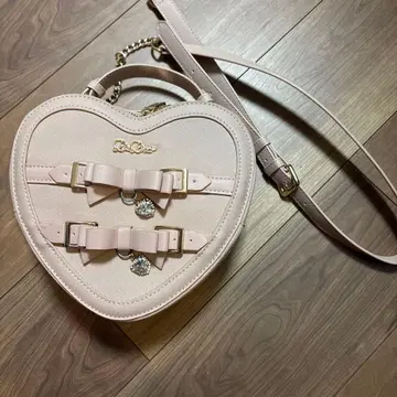 리즈리사 하트형 핑크 숄더백