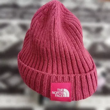 THE NORTH FACE 와인 레드 니트 모자