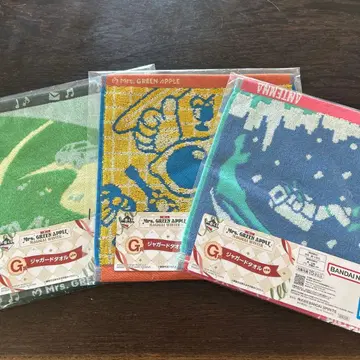 미세스 그린애플 자카드 타월 3개 세트