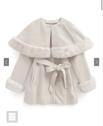 그레일 GRL 멀티Way 퍼 케이프 포함 숏 기장 코트[kz573]