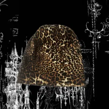 레오파드 무늬 레오파드 비니 y2k 헤이세이 그런지