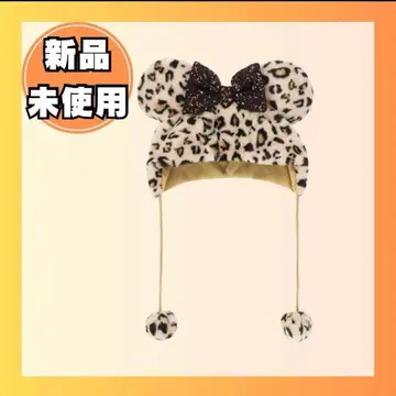 [ 미사용 새상품 ] 디즈니 팬캡 미니 레오파드 핑크