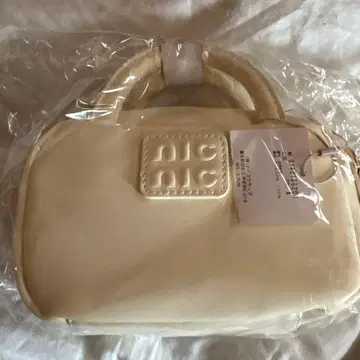 nicnic 로고 마이크로 미니 보스턴 백