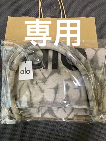 Alo Yoga 그레이 타이다이 토트백