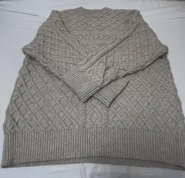 select Moca 베이지 긴팔 니트 스웨터 F 오버 사이즈