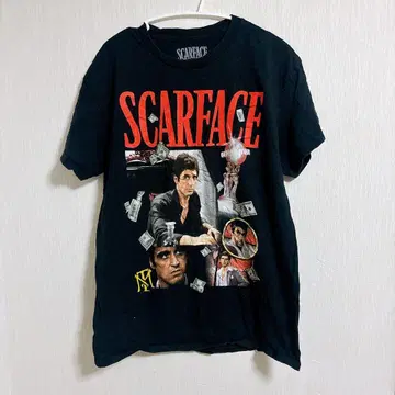 새상품급 SCARFACE 프린트T셔츠 블랙 영화T [ M ]