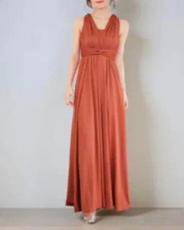 중고 신부 들러리 드레스 테라코타 M