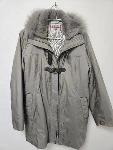 그레이 모즈 코트 탈부착 퍼 포함