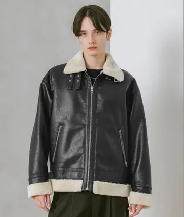 [ 한정판 출시 ] RAGEBLUE 가죽 B3 자켓