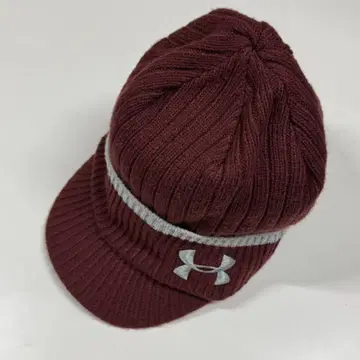 컨디션 최상 UNDER ARMOUR 챙 달린 리브 니트 모자 언더아머