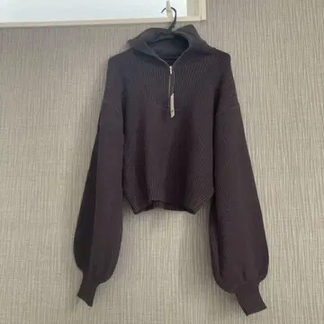 차콜 그레이 하이넥 스웨터 4L