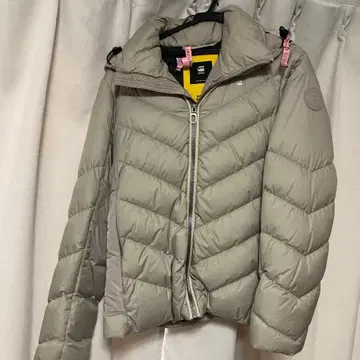 G-Star RAW 그레이 다운 자켓 후드 부착