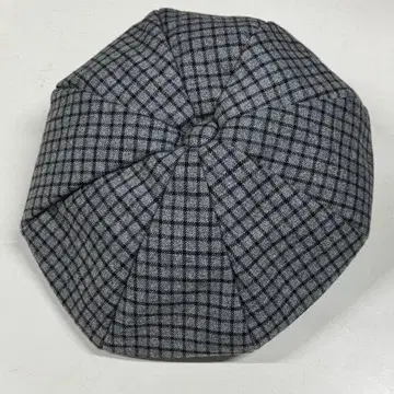 컨디션 최상 체크 헌팅 캡 헌팅 모자 안감 부착 그레이 계열 캡