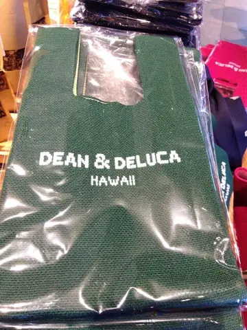 [ 하와이 카카아코점 한정판 ] DEAN&DELUCA 니트 미니 토트백