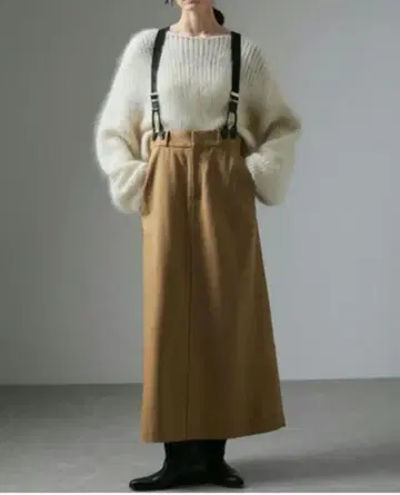 SALON adam et rope' 서스펜더 트라페즈 스커트