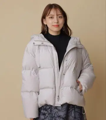 마이 스트라다 미들 다운 코트 38 핑크 베이지 아우터