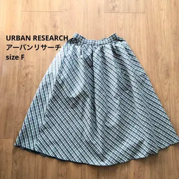 [ URBANRESEARCH ] 체크 리버서블 롱 스커트