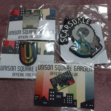 UNISON SQUARE GARDEN 팬클럽 데일 군 배지 4개