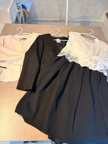 포멀 3종 세트 15호 화이트 블랙