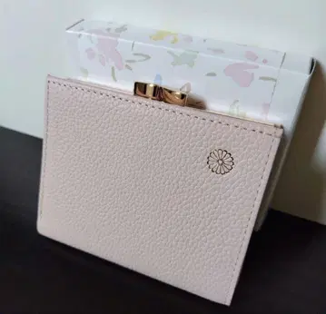 황궁 가마구치 지갑 핑크 베이지