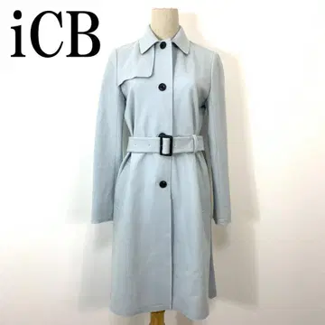 iCB 아이씨비 롱 코트 라이트 블루 S B8580