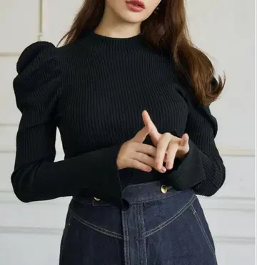 [ Her lip to ] 볼륨 슬리브 니트