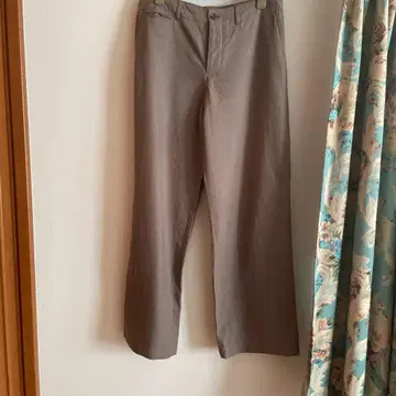 마가렛호웰 브라운 코튼 혼방 슬랙스