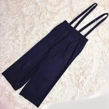 PINKY&Dianne 서스펜더 와이드 팬츠 네이비 34