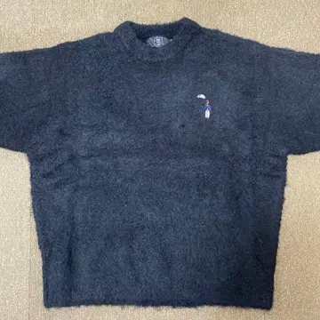 hish 블랙 긴팔 니트 스웨터