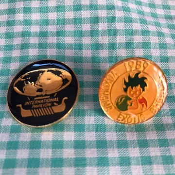 요코하마 박람회'89, 국제 교류관 핀 배지