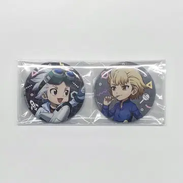 Dr.STONE 구매 혜택 신규 일러스트 캔뱃지 2개 세트 제노 스탠리