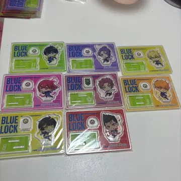 블루 록 아크릴 스탠드 8개 세트