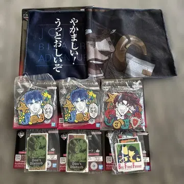 죠죠의 기묘한 모험 제일복권 러버참 스티커 타월