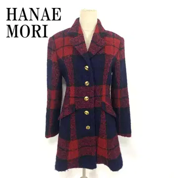 LA8999 하나에모리 테일러드 자켓 빨간색 네이비 울 나일론 9