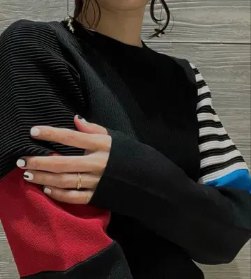 UN3D. 아쓰리드 3 파츠 슬리브 니트 탑 36