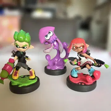 스플래툰 잉클링과 오징오징 피규어 세트