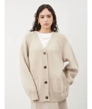 미라 오웬 래글런 슬리브 와이드 니트 가디건