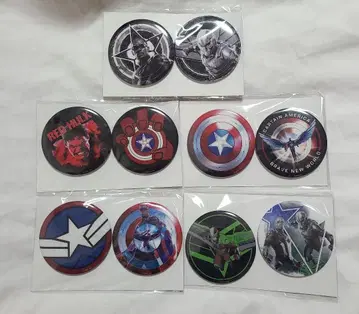 [ 새상품 ] MARVEL Happy 복권 캔뱃지 세트