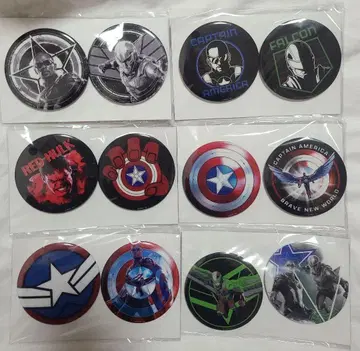 [ 새상품 ] MARVEL Happy 복권 캔뱃지 전 종류 세트