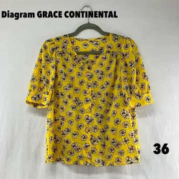 W0828T Diagram GRACE CONTINENTAL 블라우스