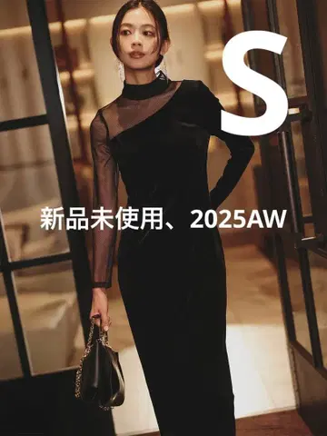 [ 2025 당기 ] anuans 시어 콤비 타이트 원피스