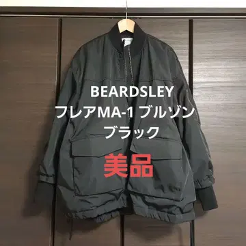 비어즐리 BEARDSLEY 플레어 MA-1 블루종 블랙